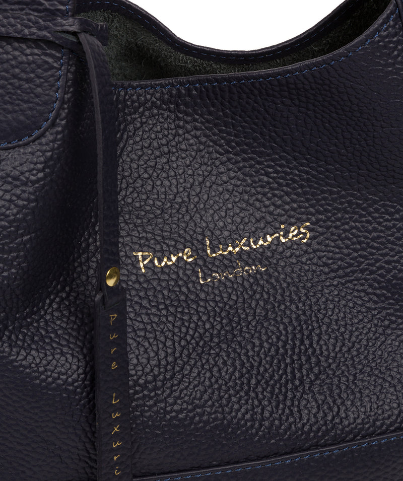 'Freer' Ink Leather Tote Bag Pure Luxuries London