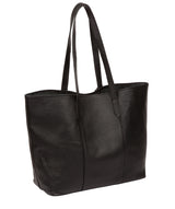 'Hedda' Black Leather Tote Bag image 3