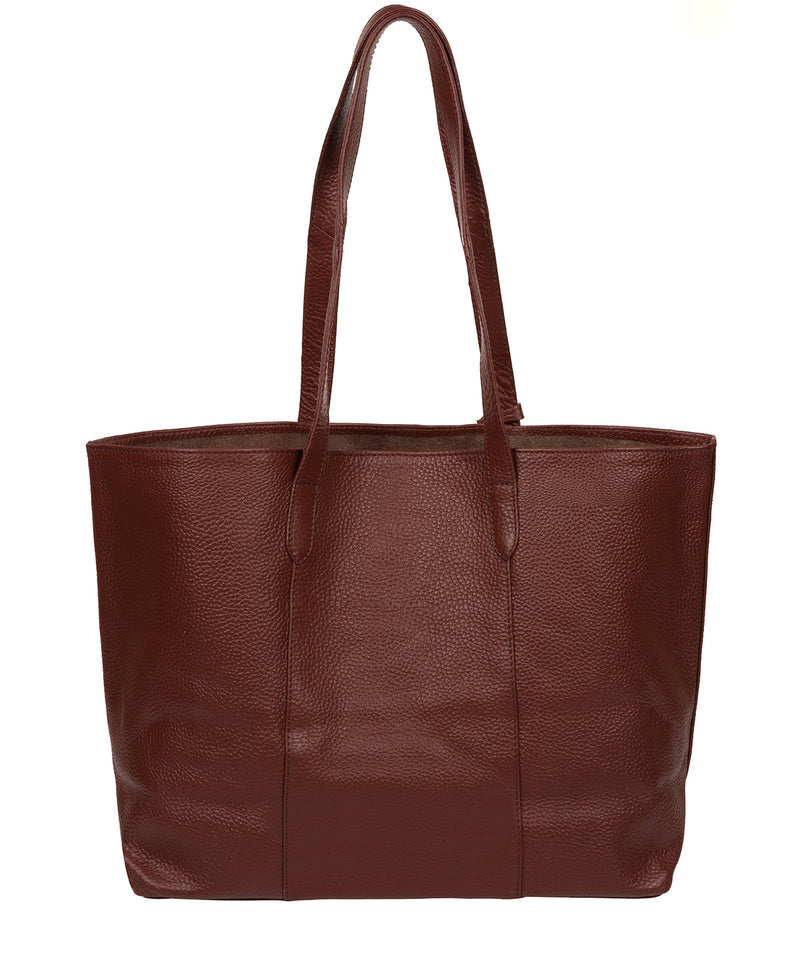 'Hedda' Cognac Leather Tote Bag image 3