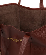 'Hedda' Cognac Leather Tote Bag image 4