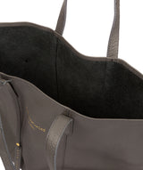 'Hedda' Grey Leather Tote Bag image 4