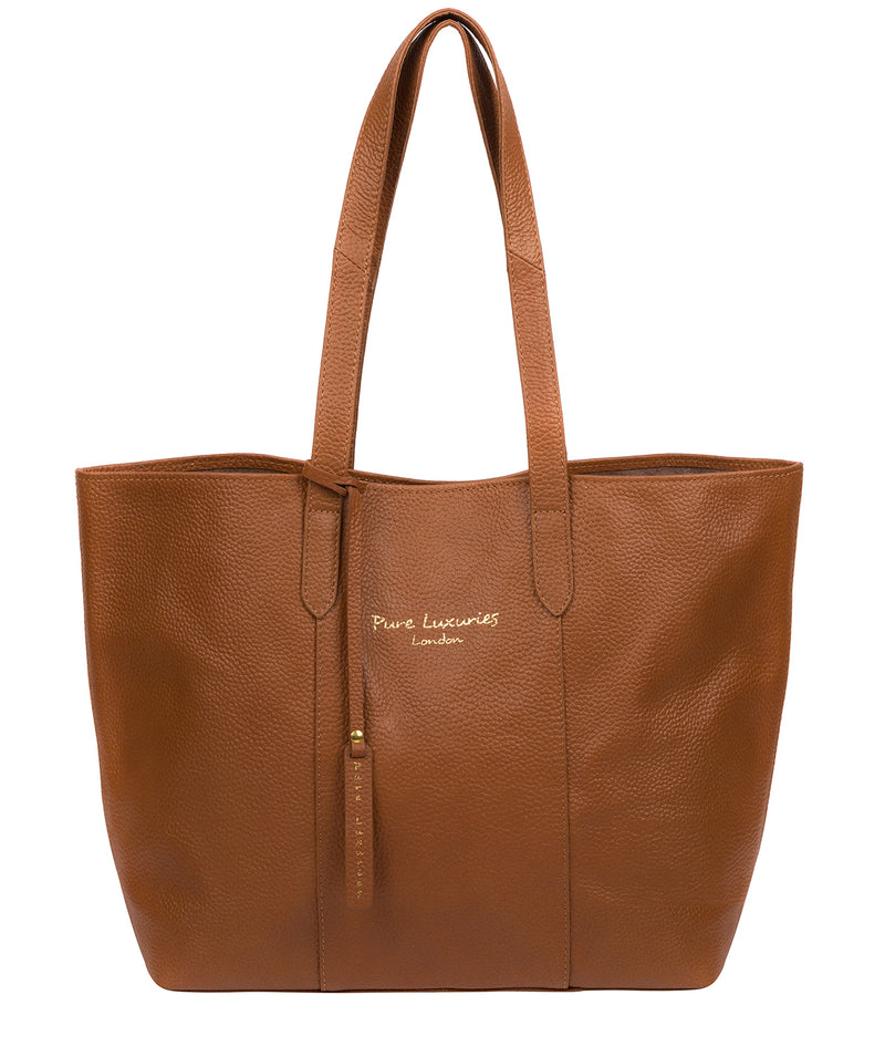 'Hedda' Tan Leather Tote Bag image 1