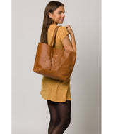 'Hedda' Tan Leather Tote Bag image 2