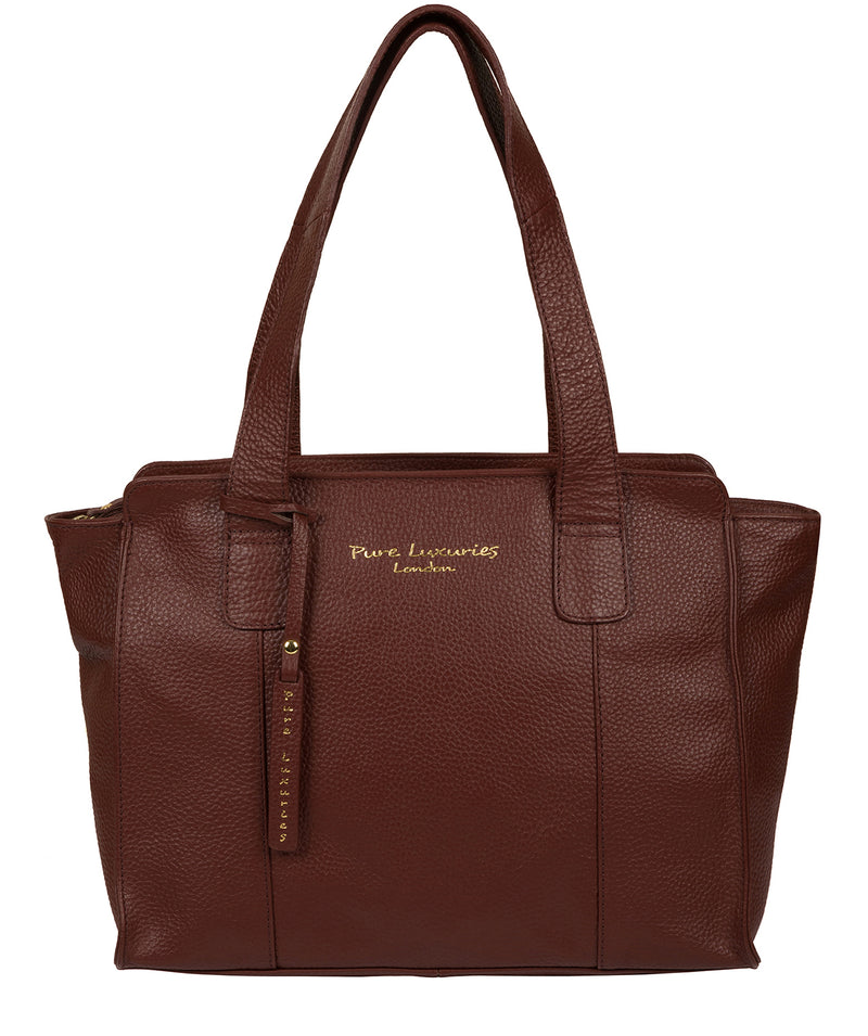 'Alexandra' Cognac Leather Handbag image 1