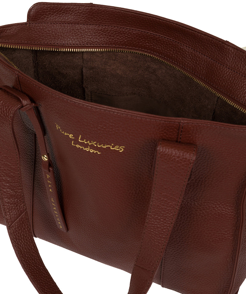 'Alexandra' Cognac Leather Handbag image 4