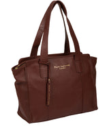 'Alexandra' Cognac Leather Handbag image 5