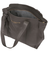 'Alexandra' Grey Leather Handbag