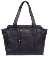 'Alexandra' Ink Leather Handbag image 1