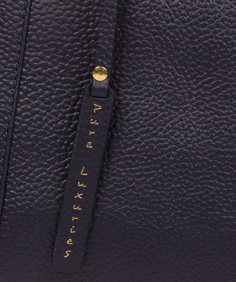 'Alexandra' Ink Leather Handbag image 6