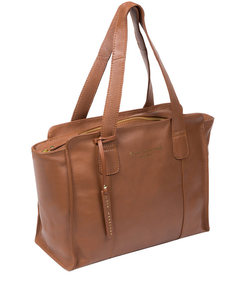 'Alexandra' Tan Leather Handbag