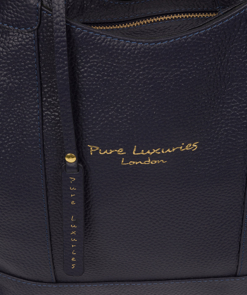 'Colette' Ink Leather Handbag Pure Luxuries London