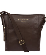 'Tamzin' Chocolate Leather Shoulder Bag Pure Luxuries London