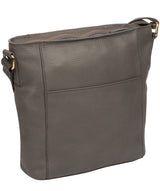 'Tamzin' Grey Leather Shoulder Bag image 3