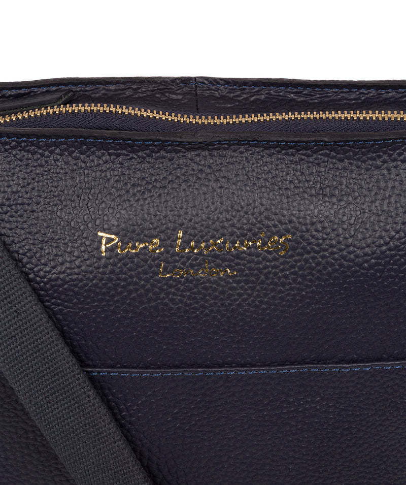 'Tamzin' Ink Leather Shoulder Bag Pure Luxuries London