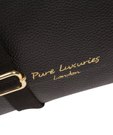 'Lachele' Black Leather Shoulder Bag  image 5