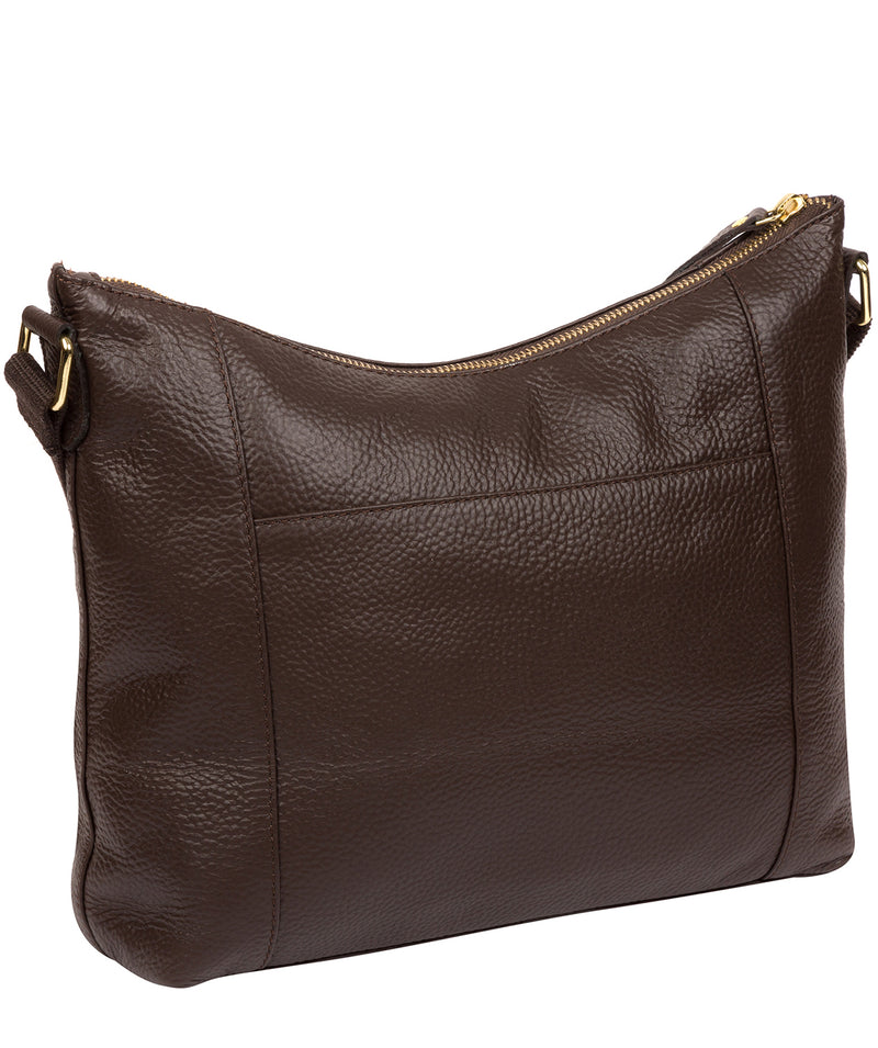 'Lachele' Chocolate Leather Shoulder Bag  image 3