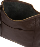 'Lachele' Chocolate Leather Shoulder Bag  image 4