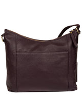 'Lachele' Plum Leather Shoulder Bag image 3