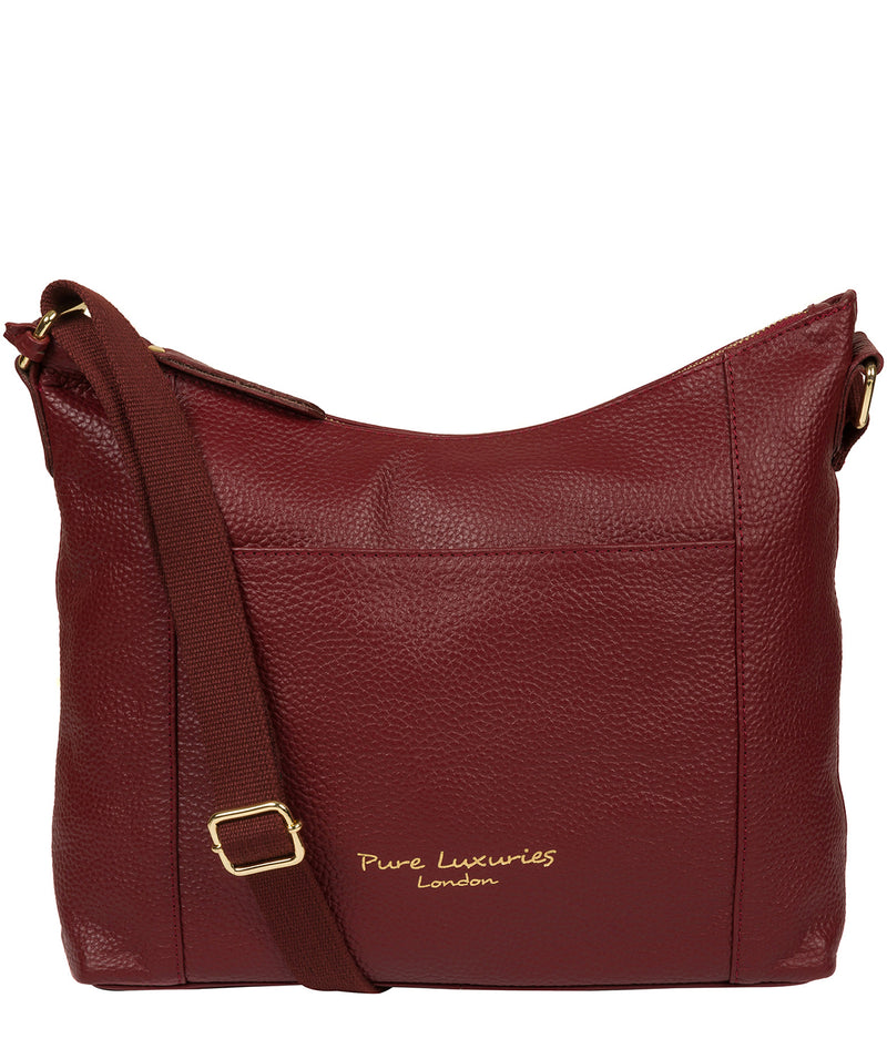 'Lachele' Red Leather Shoulder Bag image 1