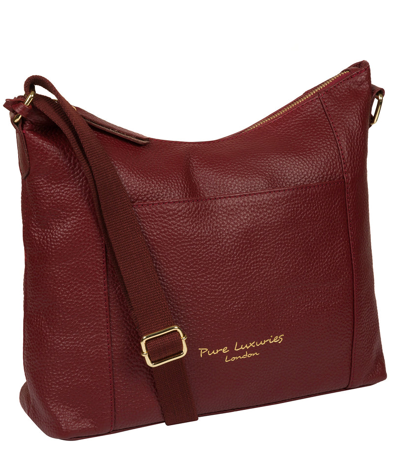'Lachele' Red Leather Shoulder Bag image 5