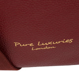 'Lachele' Red Leather Shoulder Bag image 6