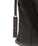 'Kayley' Black Leather Cross Body Bag image 6