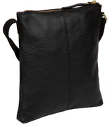 'Belinda' Black Leather Cross Body Bag Pure Luxuries London