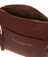 'Belinda' Cognac' Leather Cross Body Bag image 4