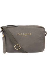 'Laine' Grey Leather Cross Body Bag image 1