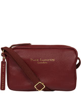 'Laine' Red Leather Cross Body Bag image 1