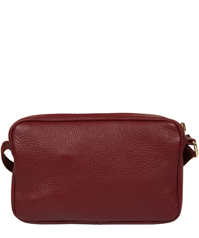 'Laine' Red Leather Cross Body Bag image 3