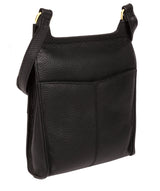 'Buxton' Black & Gold Leather Cross Body Bag image 3