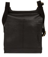 'Lea' Black Leather Cross Body Bag image 3