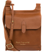 'Lea' Tan Leather Cross Body Bag image 1