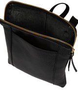 'Maisie' Black Leather Cross Body Bag