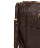 'Maisie' Chocolate Leather Cross Body Bag  image 6