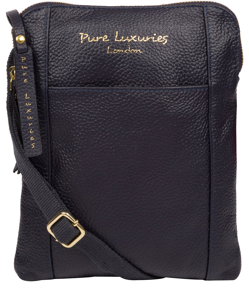 'Maisie' Ink Leather Cross Body Bag