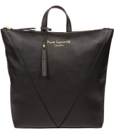 'Arti' Black Leather Backpack image 1