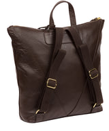 'Arti' Chocolate Leather Backpack image 3