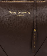 'Arti' Chocolate Leather Backpack image 6