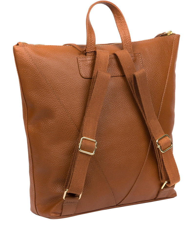 'Arti' Tan Leather Backpack image 3