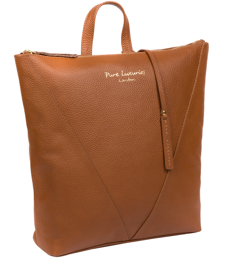 'Arti' Tan Leather Backpack image 5
