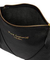 'Lupita' Black Leather Cross Body Bag image 4