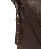 'Lupita' Chocolate Leather Cross Body Bag