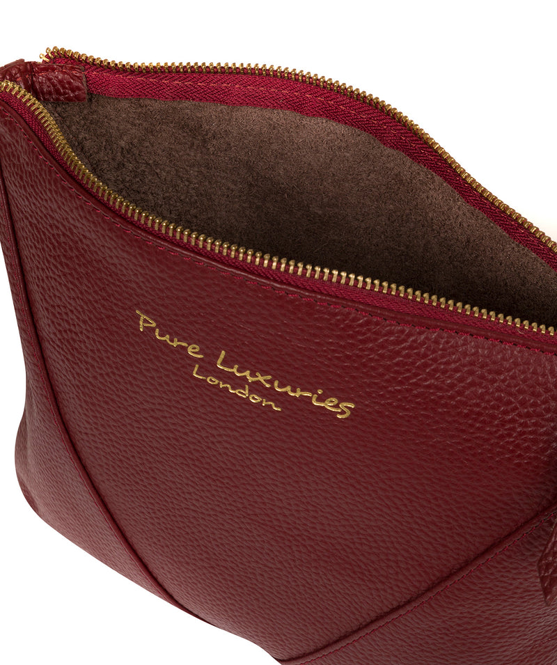 'Lupita' Red Leather Cross Body Bag image 4
