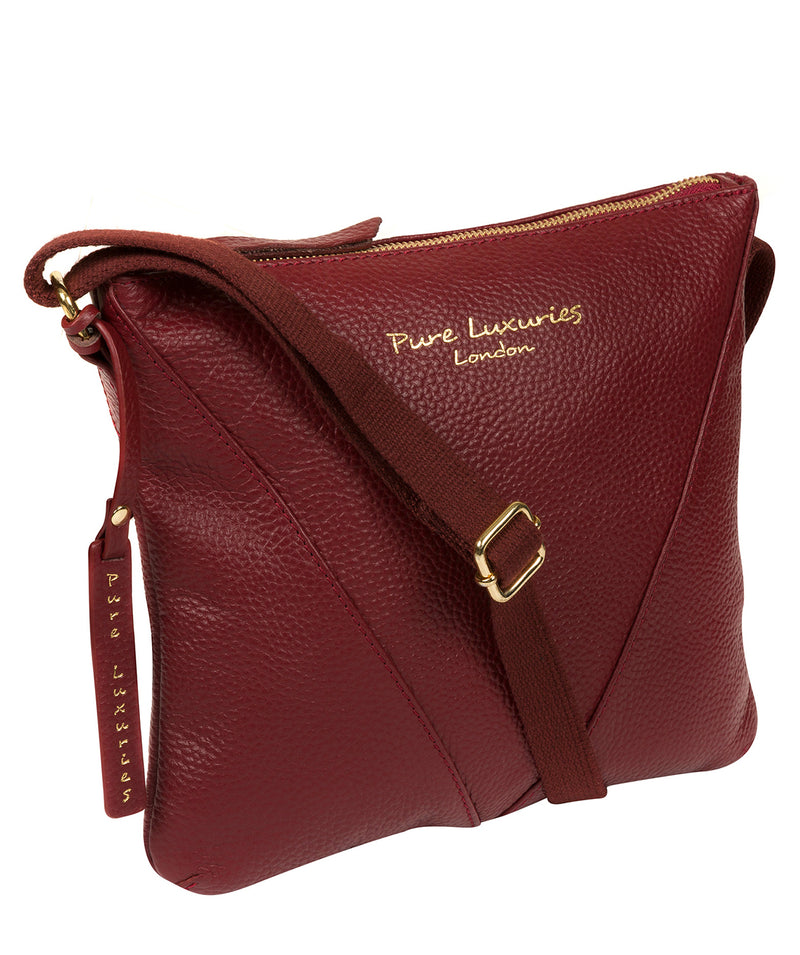 'Lupita' Red Leather Cross Body Bag image 5