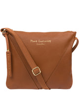 'Lupita' Tan Leather Cross Body Bag image 1