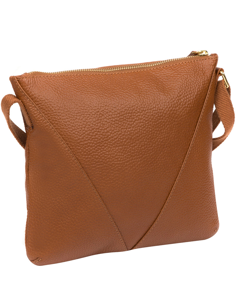 'Lupita' Tan Leather Cross Body Bag image 3