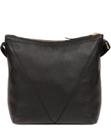 'Rena' Black Leather Cross Body Bag image 3