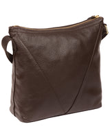 'Rena' Chocolate Leather Cross Body Bag image 3